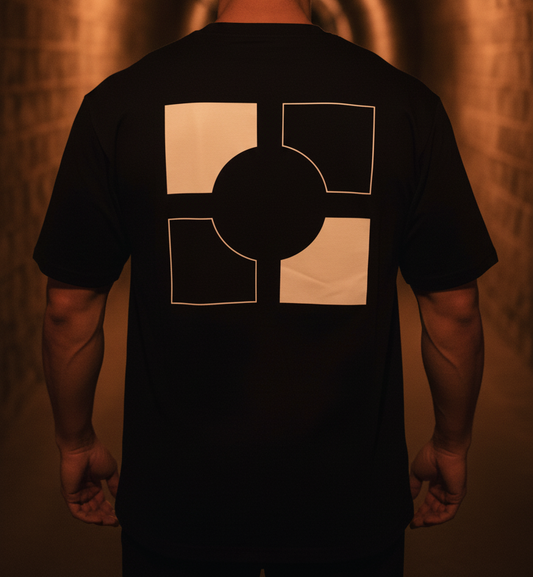 Upsquare Santanna Black T-Shirt (Logo Back)