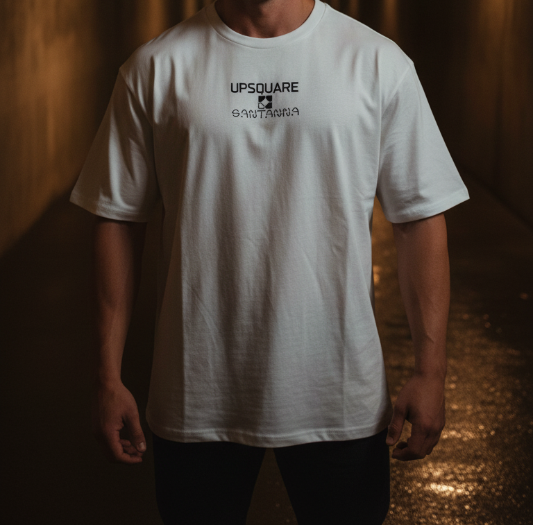 Upsquare Santanna White T-Shirt (Logo Back)